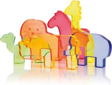 Súprava akrylových divokých zvierat 6 ks