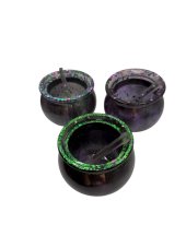 Halloweensky kotlík zo živice s lyžičkou