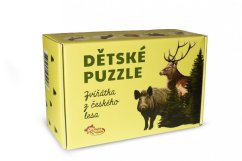 Detské puzzle - Chytrá opička - Zvieratká z českého lesa