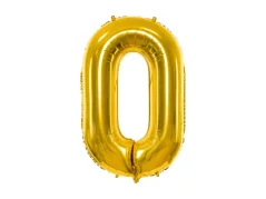 PARTYDECO balón narozeninové číslo 0