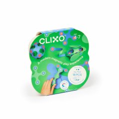 CLIXO Itsy Green & Blue - magnetická stavebnica 18 kusov