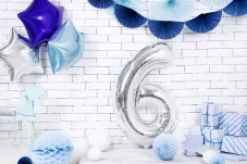 PARTYDECO | Balón narodeninové číslo | 6