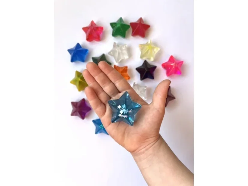 Hvězda odlitek z pryskyřice (sada 5 kusů)
