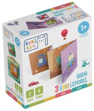 KUKI KUK – Sada 3 Kuki leporel Auta