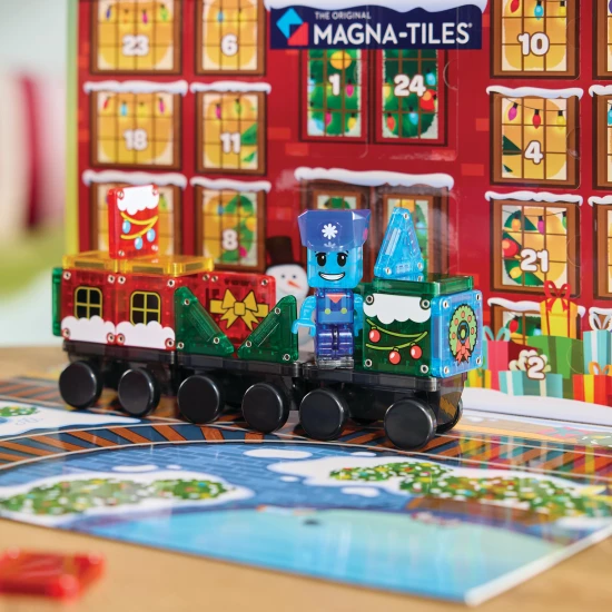 Magna Tiles - Magnetická stavebnice microMAGS Adventní kalendář 34 dílů
