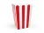 PARTYDECO Krabičky na popcorn,  7x7x12.5cm, 6ks
