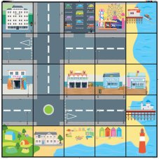 Bee-Bot & Blue-Bot podložka pobřeží