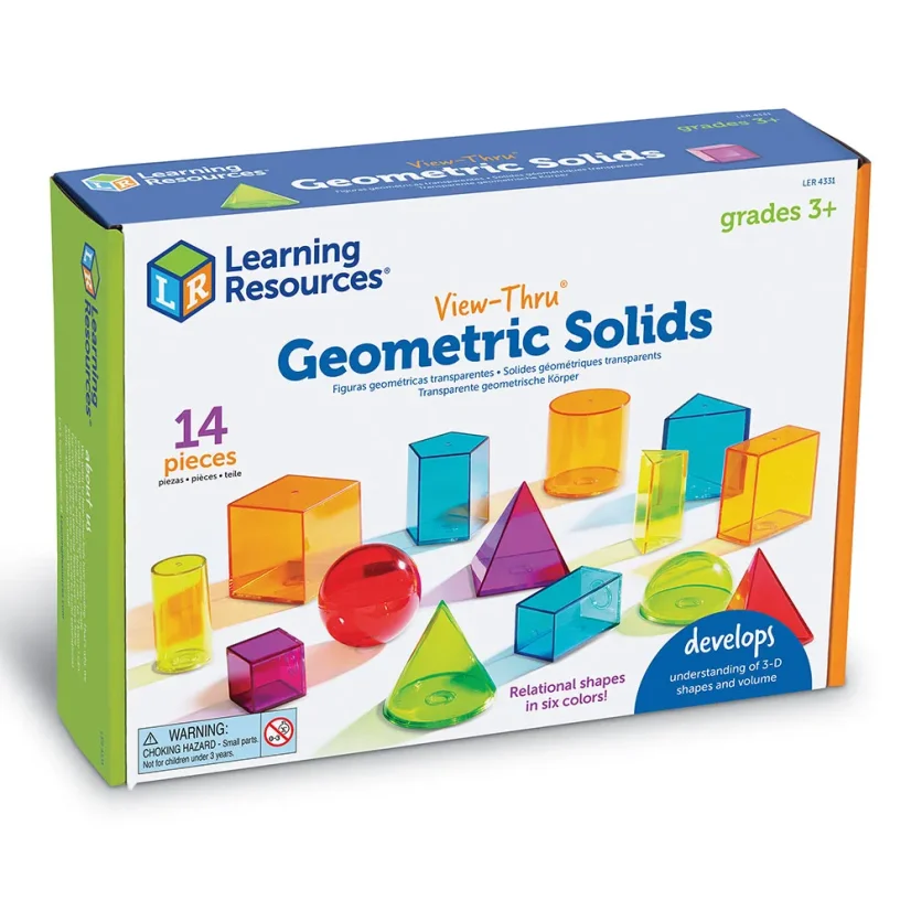 Learning Resources | View-Thru® | Geometrická tělesa | 14 ks