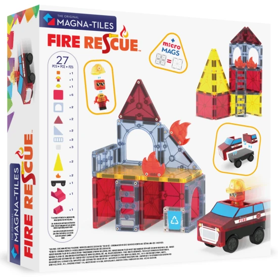 Magna Tiles - Magnetická stavebnice Fire Rescue 27 dílů