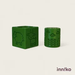 Inniko | Obtiskovací kostka s válečkem 2v1 | Farma