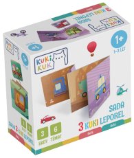 KUKI KUK – Sada 3 Kuki leporel Auta