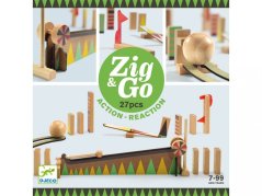 DJECO  Dřevěná dráha Zig Go 27 dílků