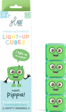 Glo Pals senzorické kostky svítící ve vodě -  zelené
