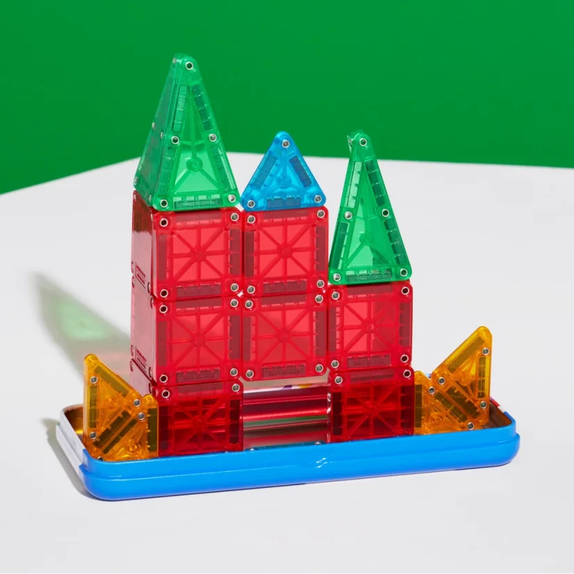 Magna Tiles | Magnetická stavebnica microMAGS | Cestovná sada 26 dielov