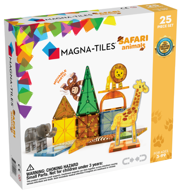 Magna Tiles | Zvířátka Safari | 25 ks