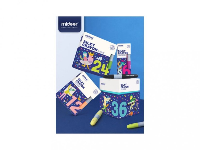 MiDeer HEDVÁBNÉ BAREVNÉ VOSKOVKY 24KS