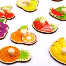 Tooky Toy | Vkládací puzzle | Ovoce