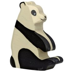Holztiger | Drevené zvieratko | Panda, sediaca