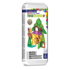 Magna Tiles | Magnetická stavebnica microMAGS | Treehouse Travel Set | 24 dielov