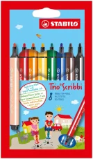 STABILO | Trio Scribbi Trojhranná vláknová fixka s odpruženým hrotom