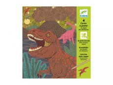 DJECO | Vyškrabávací obrázky | Dinosauři