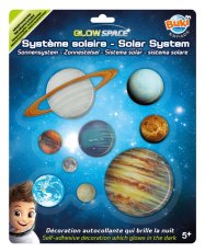 BUKI I 3D Planéty svietiace dekorácie na stenu