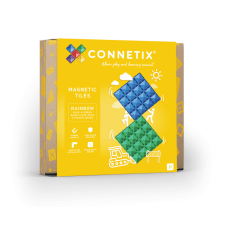 Connetix Tiles | 2 kusy | Blue & Green Pack | základní deska