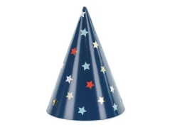 PARTYDECO Párty kloboučky Hvězdy, 16 cm, mix 6ks