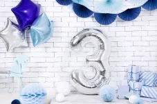 PARTYDECO | Balón narodeninové číslo | 3