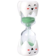 Přesýpací hodiny na měření délky čištění zubů