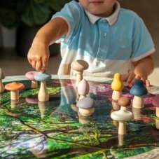 TickiT Sada lesních hub SiliSoft (Země) – 12 ks