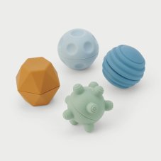 TickiT Senzorické míčky SiliSoft (neutrální) - 4 ks