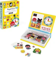 Janod Magnetibook Hodiny Magnetická kniha pre deti