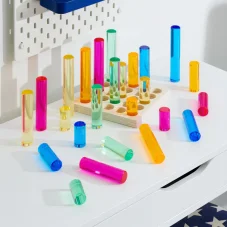 TickiT | Zrkadlový podnos s akrylovými valcami