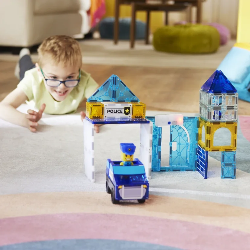 Magna Tiles | Magnetická stavebnice | Police Station 35 dílů