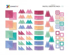 Connetix Tiles | 120 kusů | Pastelová