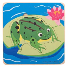 BIGJIGS | Puzzle s vrstvami životního cyklu | Žába