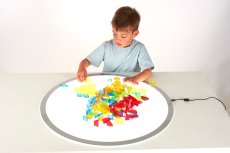TickiT | Translucent Hollow Pattern Blocks | průsvitné geometrické tvary 180 ks
