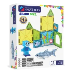 MAGNA-TILES |Magnetická stavebnica Shark Dive | 13 dielov