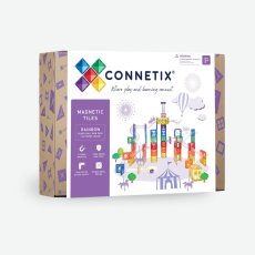 Connetix Tiles - Super sada kuličková dráha 134 ks Rainbow