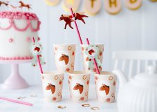 PARTYDECO | Párty kelímky | Koně, mix 6ks