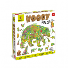Ludattica - Drevené puzzle Lesné zvieratká - Woody
