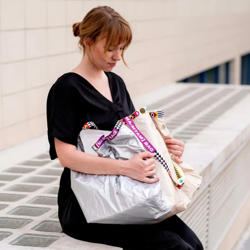 NOMAD shopper čierno-strieborná