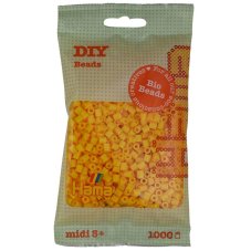 HAMA BIO ZAŽEHLOVACÍ KORÁLKY MIDI - ŽLUTÉ 1.000KS