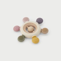 TickIt Hryzátko SiliSoft Rattle (Zem)
