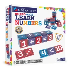 MAGNA-TILES | Magnetická stavebnice microMAGS | Learn Numbers 56 dílů