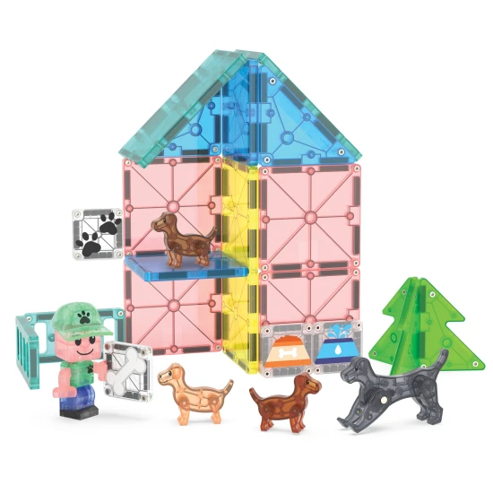 Magna Tiles | Magnetická stavebnice | Puppy Park 27 dílů