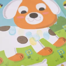 Malování prstovými barvami Domácí zvířátka 3+