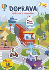 DOPRAVA Omalovánky se samolepkami