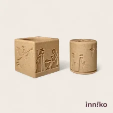 Inniko | Obtiskovací kostka s válečkem 2v1 | Betlém